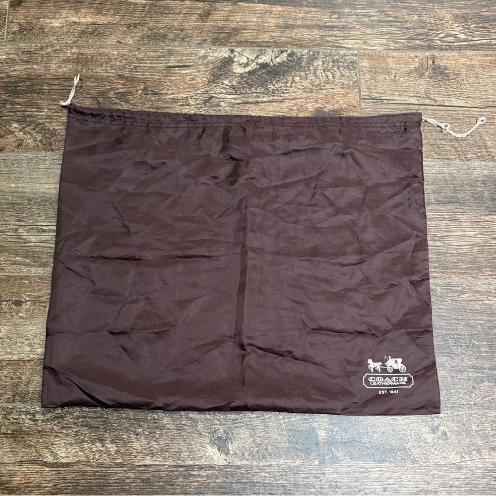 Coach Dark Brown Leatherware Dust Bag
